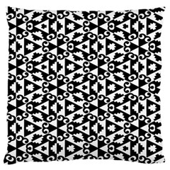 Geometric-tile-background Standard Premium Plush Fleece Cushion Case (one Side) by Semog4
