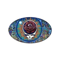 Grateful Dead Skull Rose Sticker Oval (100 Pack) by Semog4