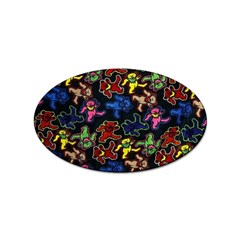 Grateful Dead Pattern Sticker Oval (100 Pack) by Semog4