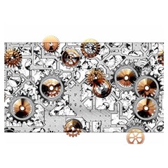 Gears Movement Machine Premium Plush Fleece Blanket (extra Small) by Semog4