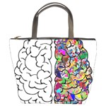 Brain Mind Aianatomy Bucket Bag Front