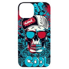 That Cool Graffiti Skull Iphone 14 Black Uv Print Case by Salman4z