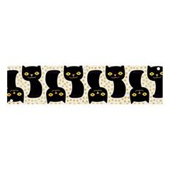 Black Cats And Dots Koteto Cat Pattern Kitty Banner And Sign 4  X 1  by Salman4z