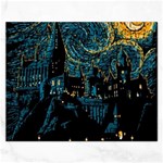 Hogwarts Castle Van Gogh Rectangular Jigsaw Puzzl Front