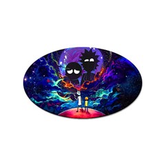 Rick And Morty In Outer Space Sticker Oval (10 Pack) by Salman4z