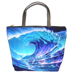 Tsunami Tidal Wave Ocean Waves Sea Nature Water 2 Bucket Bag by Jancukart