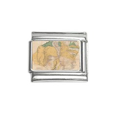 Vintage World Map Physical Geography Italian Charm (9mm) by Sudheng