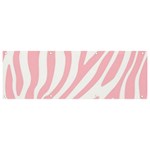 Pink Zebra Vibes Animal Print  Banner and Sign 9  x 3  Front