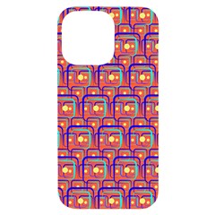 Pink Yellow Neon Squares - Modern Abstract Iphone 14 Pro Max Black Uv Print Case by ConteMonfrey