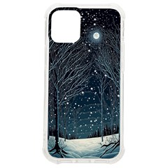 Snow Christmas Starry Night Iphone 12 Mini Tpu Uv Print Case	 by Simbadda