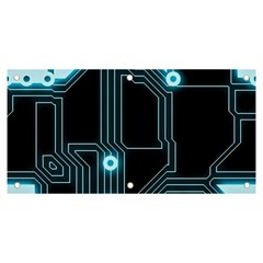 A Completely Seamless Background Design Circuitry Banner And Sign 6  X 3  by Amaryn4rt