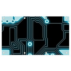 A Completely Seamless Background Design Circuitry Banner And Sign 7  X 4  by Amaryn4rt