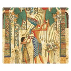 Egyptian Man Sun God Ra Amun Premium Plush Fleece Blanket (small) by Celenk