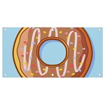 Dessert Food Donut Sweet Decor Chocolate Bread Banner and Sign 4  x 2  Front