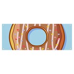 Dessert Food Donut Sweet Decor Chocolate Bread Banner and Sign 8  x 3  Front