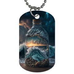 Fantasy People Mysticism Composing Fairytale Art 2 Dog Tag (one Side) by Uceng