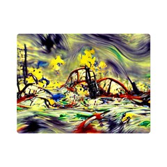 Abstract Arts Psychedelic Art Experimental Premium Plush Fleece Blanket (mini) by Uceng