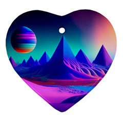 Fantasy Universe Art Wallpaper Artwork Ornament (heart) by Uceng