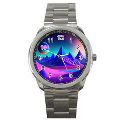 Fantasy Universe Art Wallpaper Artwork Sport Metal Watch by Uceng