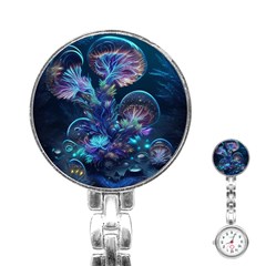 Fantasy People Mysticism Composing Fairytale Art 3 Stainless Steel Nurses Watch by Uceng