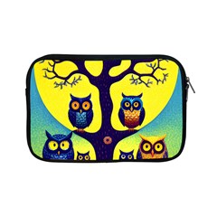 Owl Animal Cartoon Drawing Tree Nature Landscape Apple Ipad Mini Zipper Cases by Uceng