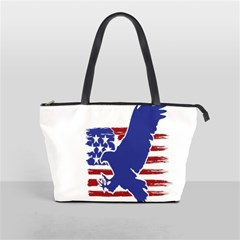 Usa Flag Eagle Symbol American Bald Eagle Country Classic Shoulder Handbag by Wegoenart