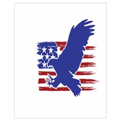 Usa Flag Eagle Symbol American Bald Eagle Country Drawstring Bag (small) by Wegoenart