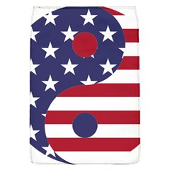 Yang Yin America Flag Abstract Art Asian Balance Removable Flap Cover (l) by Wegoenart