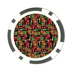 Vegetable Poker Chip Card Guard by SychEva