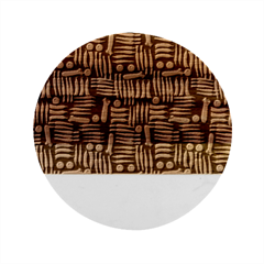 Vegetable Marble Wood Coaster (round) by SychEva