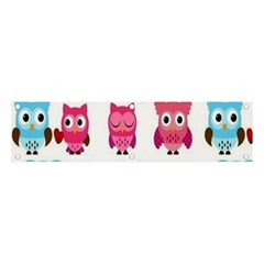 Owl Pattern Banner And Sign 4  X 1  by Salman4z