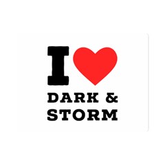 I Love Dark And Storm Premium Plush Fleece Blanket (mini) by ilovewhateva