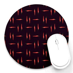 Hot Peppers Round Mousepad by SychEva