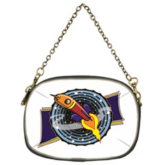 Rocket Space Clipart Illustrator Chain Purse (two Sides) by Salman4z