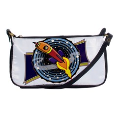 Rocket Space Clipart Illustrator Shoulder Clutch Bag by Salman4z