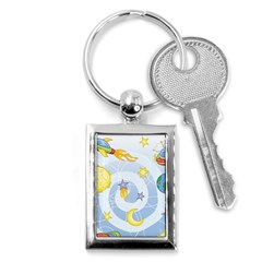 Science Fiction Outer Space Key Chain (rectangle) by Salman4z