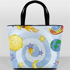 Science Fiction Outer Space Bucket Bag by Salman4z