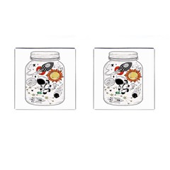Astronaut Drawing Planet Cufflinks (square) by Salman4z