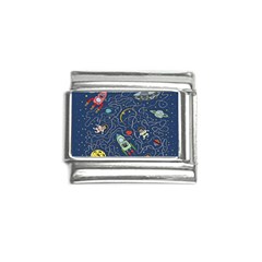 Cat Cosmos Cosmonaut Rocket Italian Charm (9mm) by Salman4z