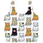 Cat Kitten Seamless Pattern Full Print Recycle Bag (XXL) Front