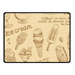 Ice-cream-vintage-pattern Fleece Blanket (Small) 50 x40  Blanket Front