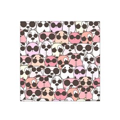 Cute-dog-seamless-pattern-background Satin Bandana Scarf 22  X 22  by Salman4z