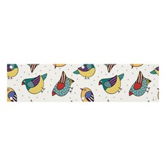 Seamless-pattern-with-hand-drawn-bird-black Banner And Sign 4  X 1  by Salman4z