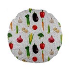 Vegetable Standard 15  Premium Round Cushions Back