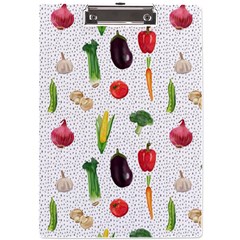Vegetable A4 Acrylic Clipboard by SychEva