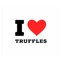 I Love Truffles Premium Plush Fleece Blanket (small) by ilovewhateva