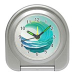 Tsunami Tidal Wave Wave Minimalist Ocean Sea Travel Alarm Clock Front