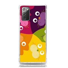 Colorful Cats Samsung Galaxy Note 20 Tpu Uv Case by Sparkle