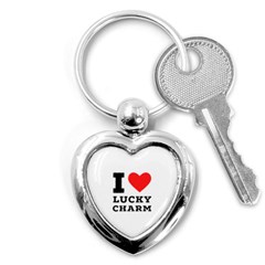 I Love Lucky Charm Key Chain (heart) by ilovewhateva