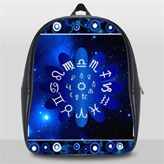 Astrology Horoscopes Constellation School Bag (large) by danenraven